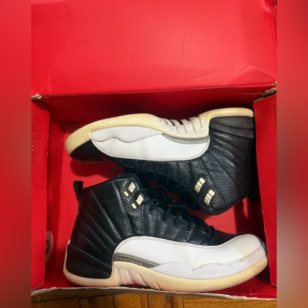 Black and White High-Top Jordan Sneakers